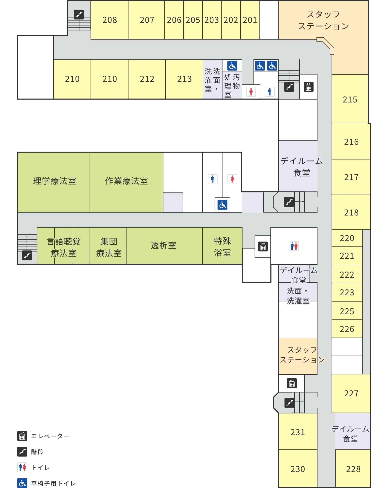 病院2階